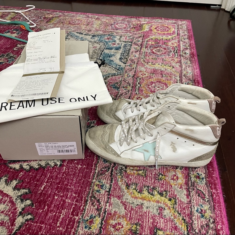 Golden Goose Authentic Mid Star Classic Suede Toe Size 41